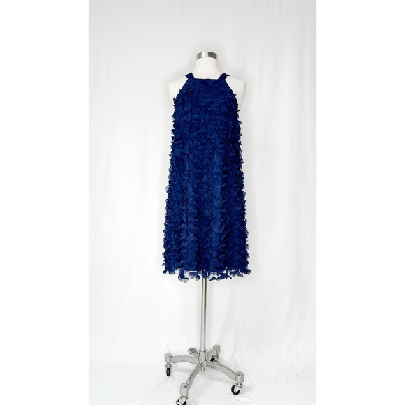 Jill Stuart Dresses & Skirts - NWT Jill Jill Stuart Dark Blue Flower Appliqué Dress (8)